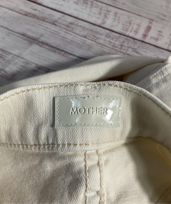 Mother Denim - Lil' Rambler Zip Ankle - Cream Puffs - Size 24 Jeans