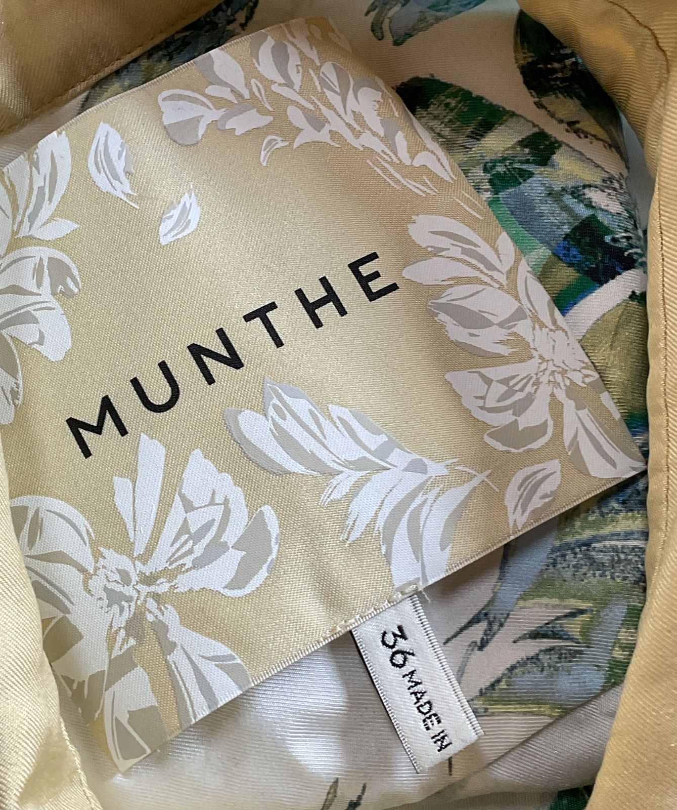 Munthe Utui Floral Print Silk Shirt Multicolor 36