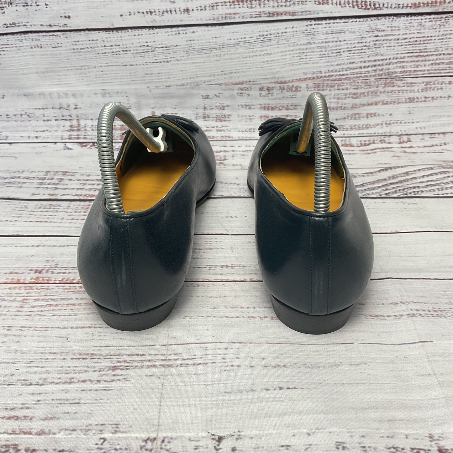 Cole Haan Navy Blue Leather Tassel Slip On Casual Shoe Women Size 6.5