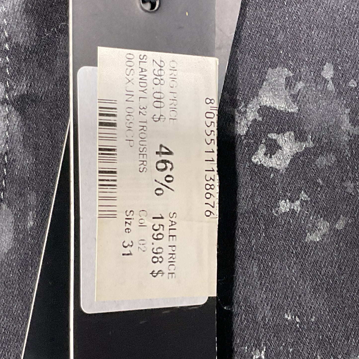 NWT DIESEL Slandy Women's Black Distressed Stretch Skinny Jeans- SZ 31W x 32L