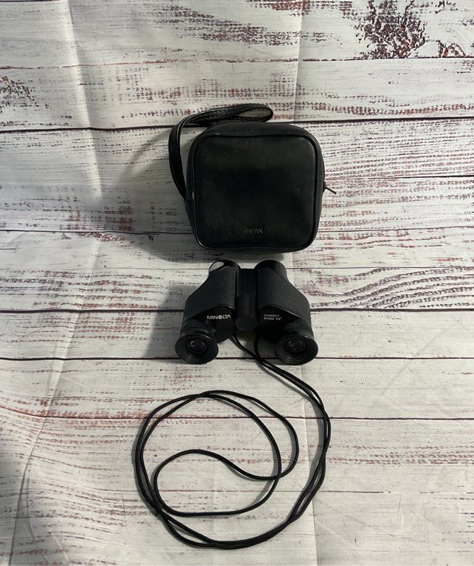Vintage Minolta Compact 8x20/7.2° Pocket Binoculars Made In Japan