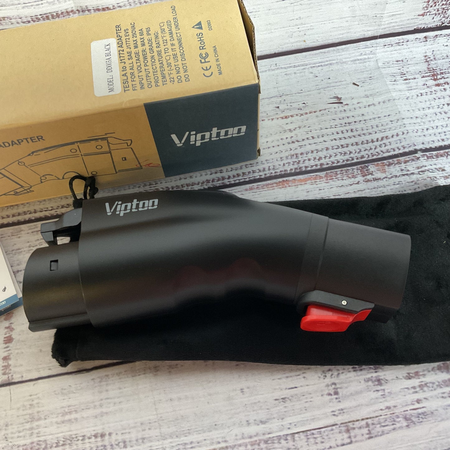 NEW VIPTOO X00469TBLL Tesla to J1772 Adapter