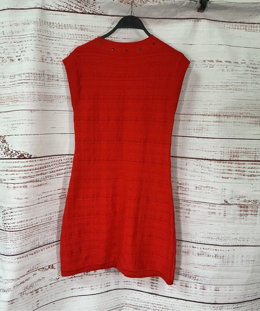 Women's Nanette Lepore Wool Blend Dress with embellished front Size S GORGEOUS!