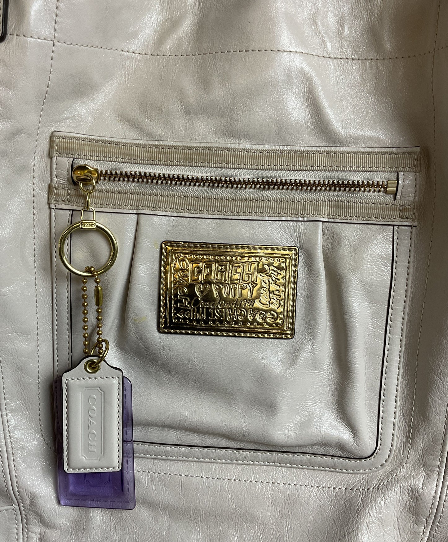Super Cute 2010 Limited Edition Coach Poppy Bella Sparkle Tote A1020-14565