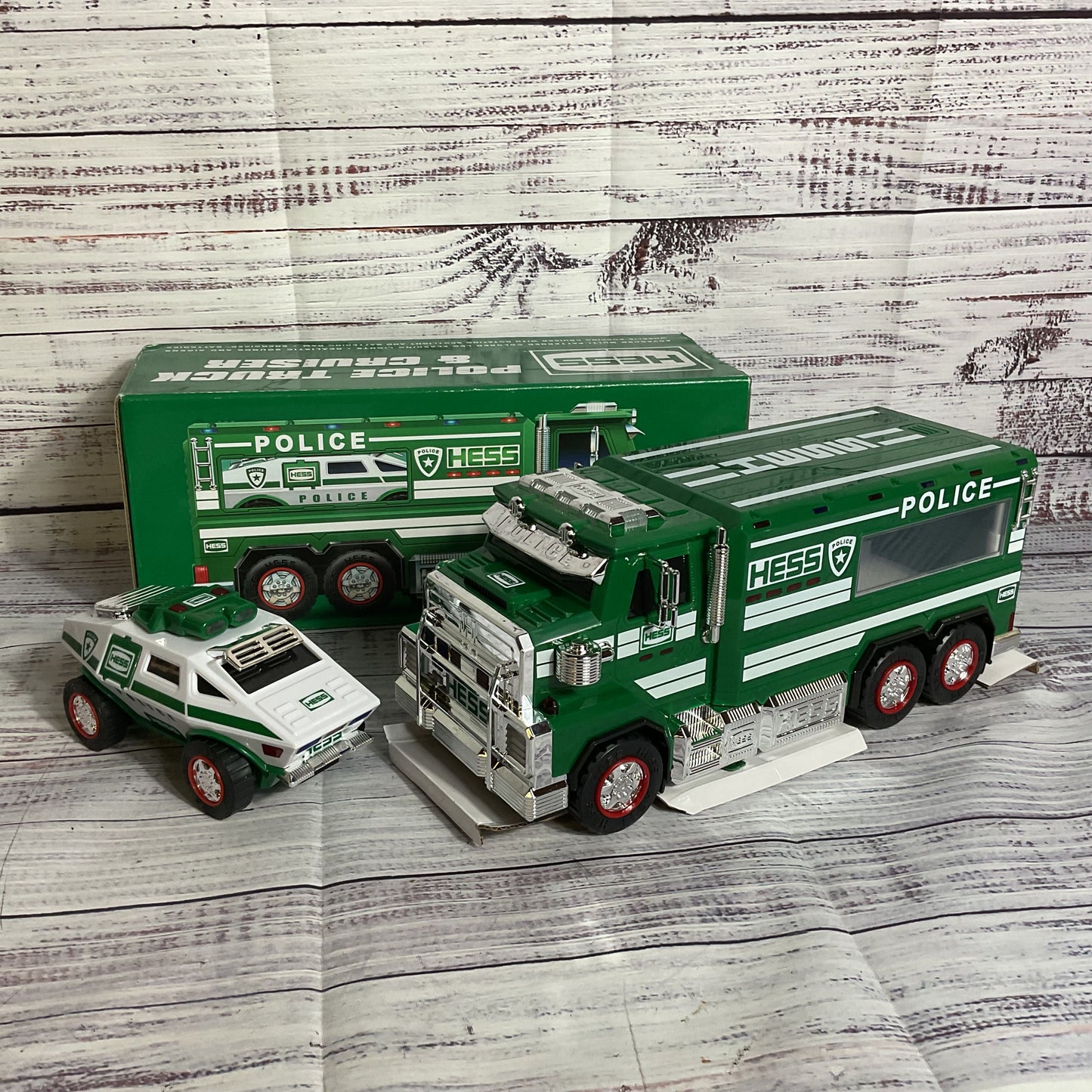 NEW 2023 HESS Toy Police Truck and Cruiser