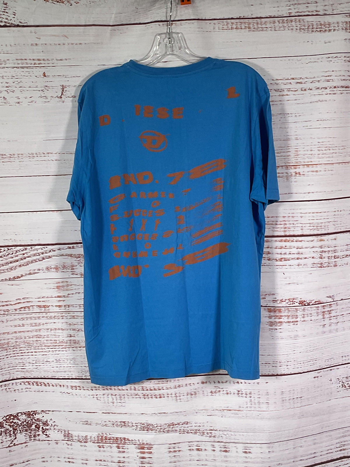 Diesel Blue Name T-Shirt - Size XL