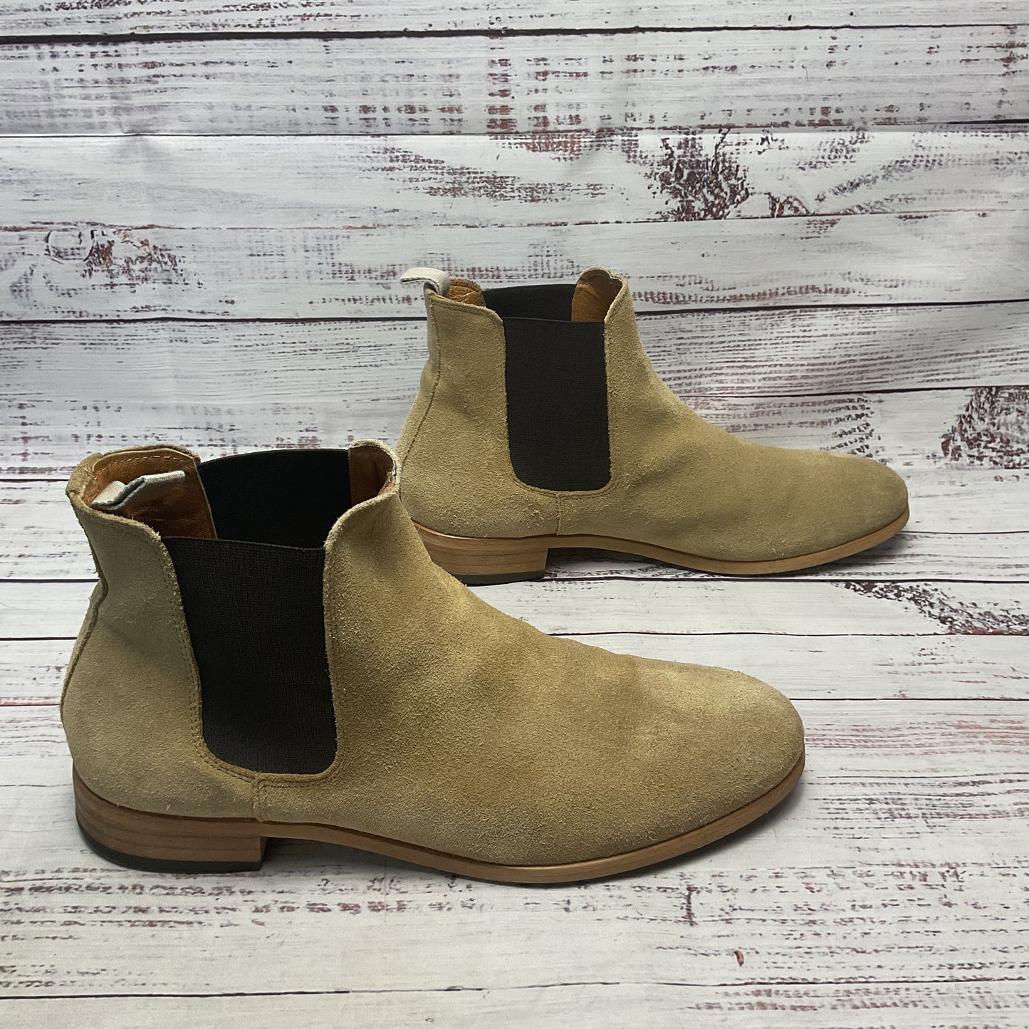 Shoe the Bear Beige Suede Chelsea Boot Men 10