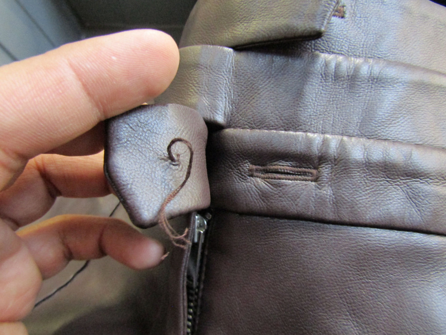 Aya Muse Women's Brown Faux Leather Pants Size XS