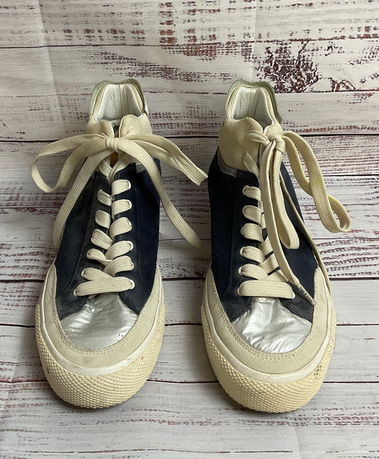 Rag and Bone Platform Navy Blue Lace-Up Sneaker Casual Shoe Women 39.5