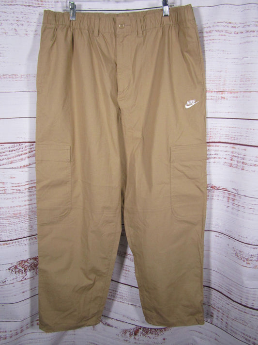 Nike Sportswear Club Men's Parachute Beige Woven Cargo Pants Size XL HV1433-297