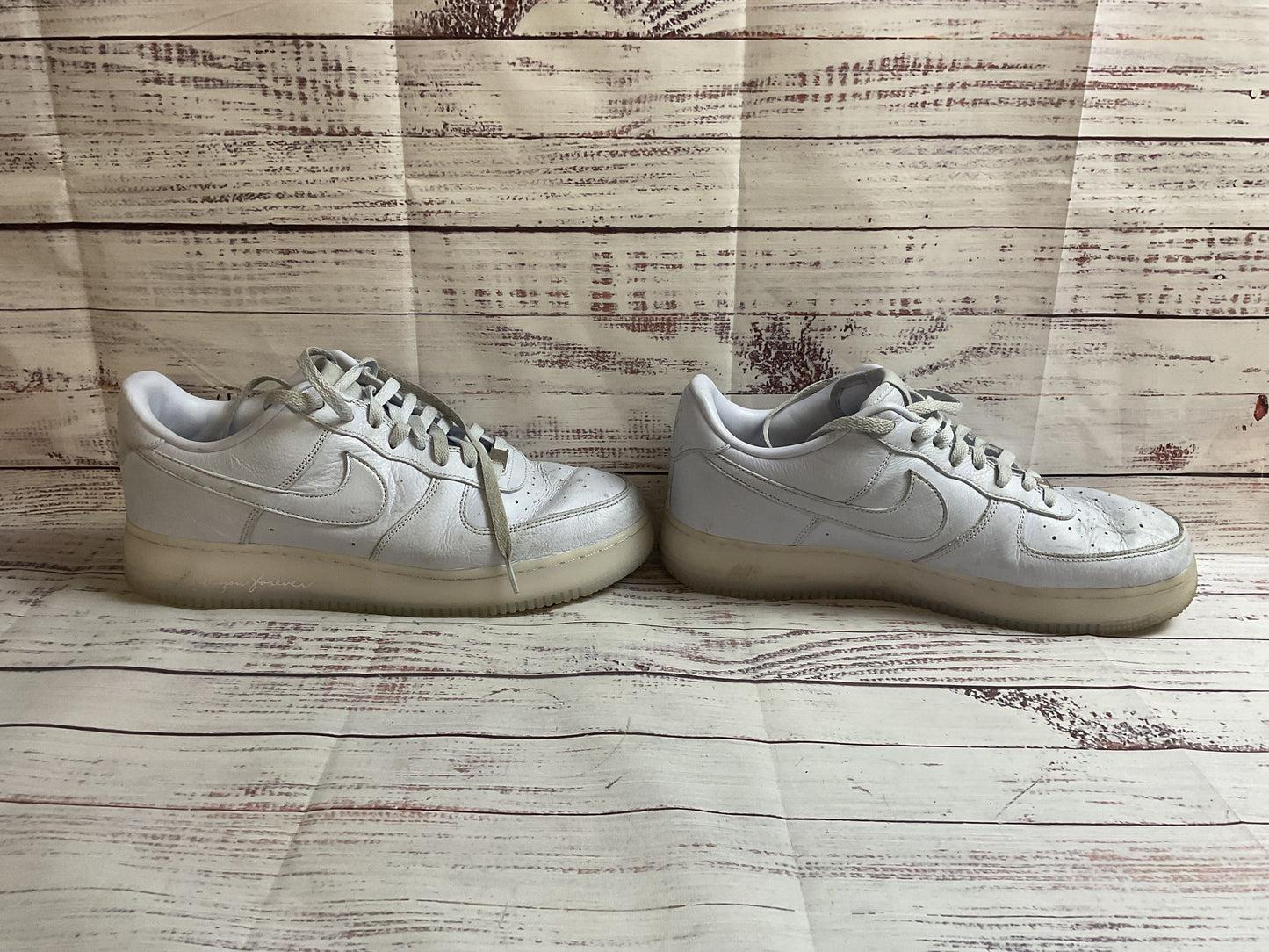 Nike Air Force 1 Love You Forever Pale Blue Sneaker Shoe Men 12