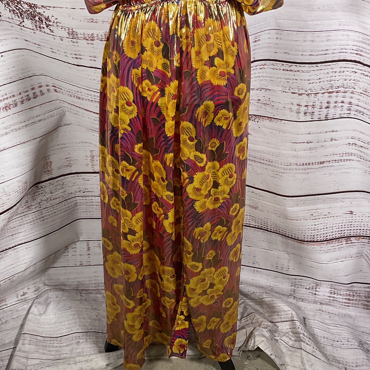 By ANTHROPOLOGIE Shine Kaftan Floral Dress- SZ S