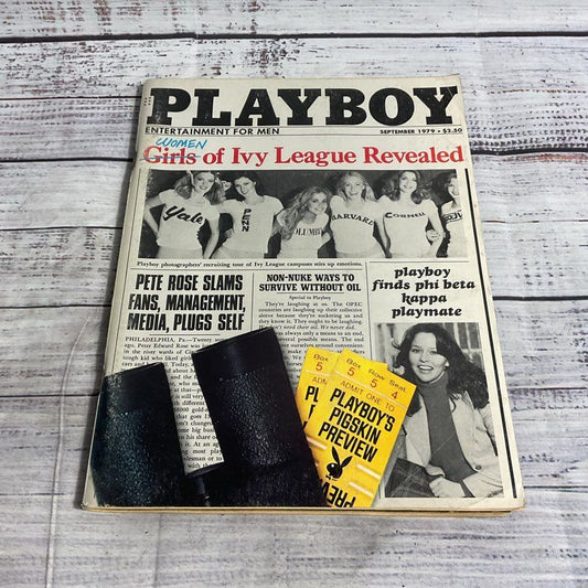 Vintage September 1979 Playboy Women Of Ivy League Centerfold Intact Pete Rose