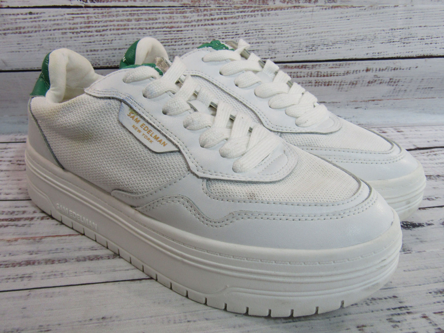 Sam Edelman Blaine Women's White Low Top Sneakers Size 8.5