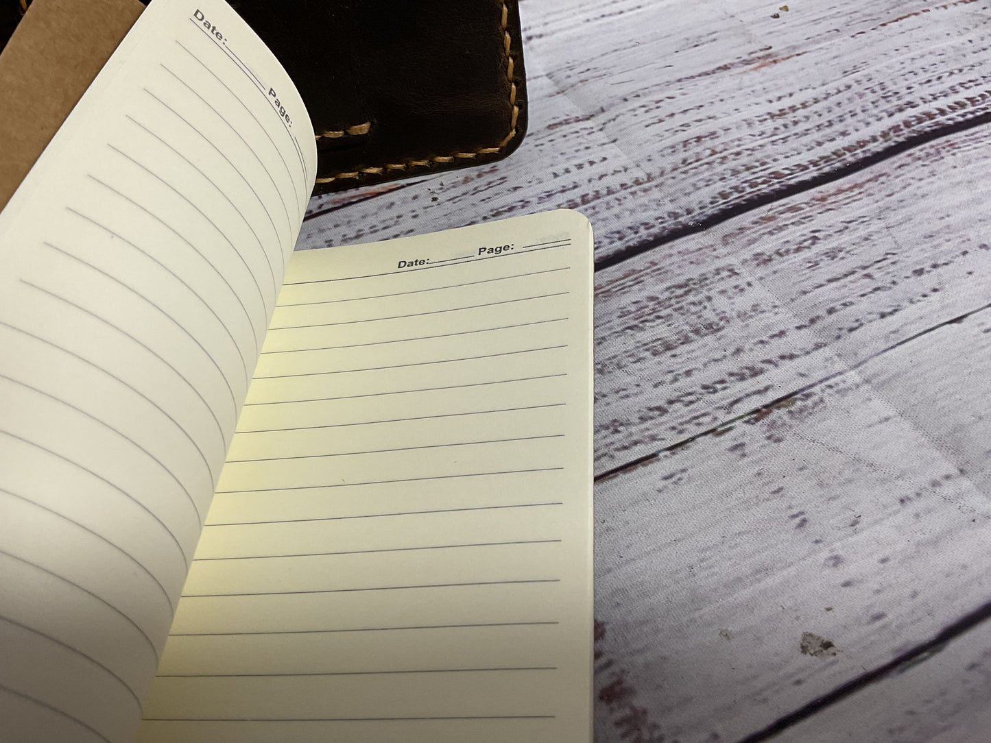 Reconciled Leather Memo Pad And Cover