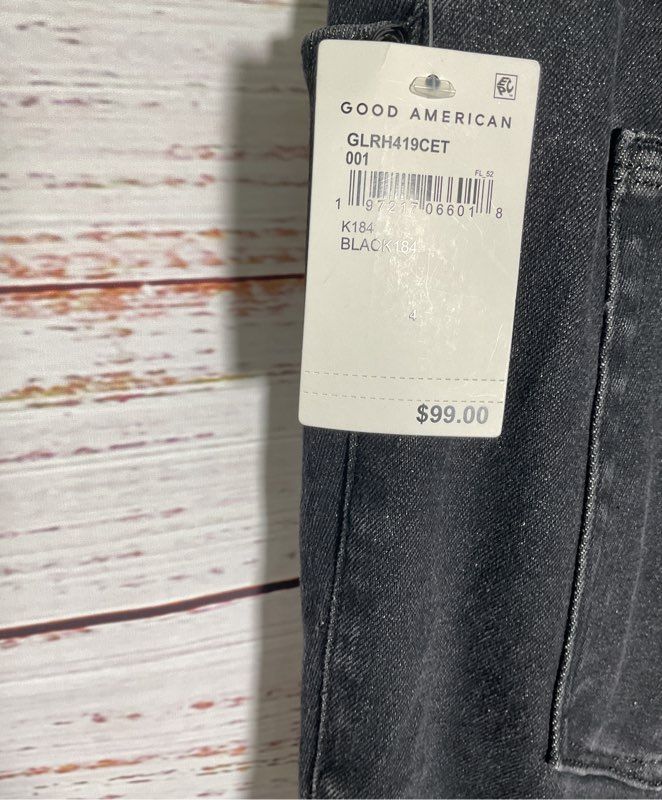 NWT Women's Good American Black Jeans Size 16