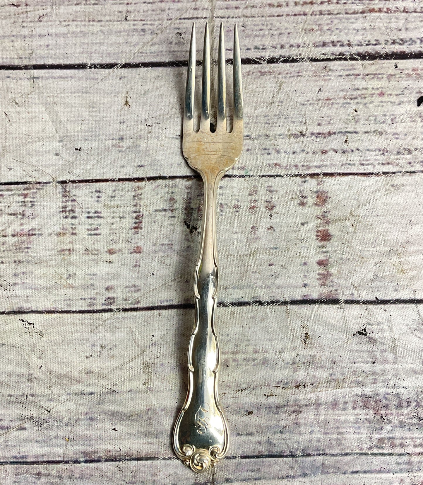 Gorham Vintage Set of 12 Rondo Salad Forks Sterling Silver
