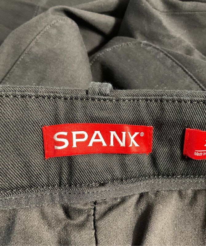 NEW Spanx Women's Supersmooth Stretch Twill Wide-Leg Black Pants Size XS