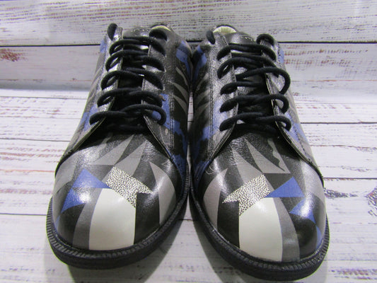 Icon Women's Blue Geometric Print Sneakers Size 11