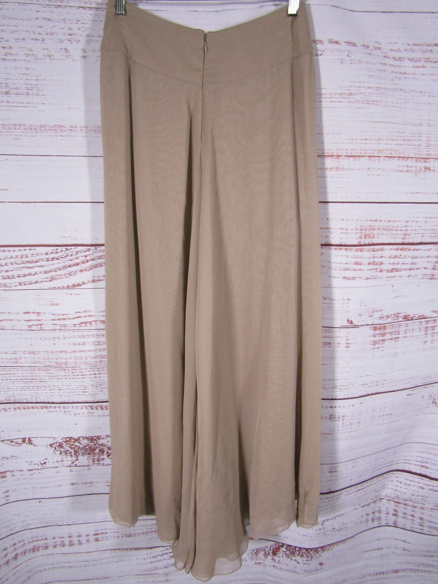 Lucy De Castenou Women's Draped Overlay Chiffon Maxi Skirt Size 10