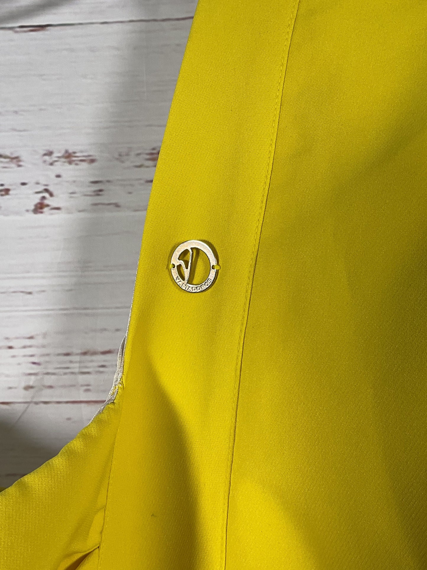 Valtadoros Yellow Asymmetrical Dress - Size L