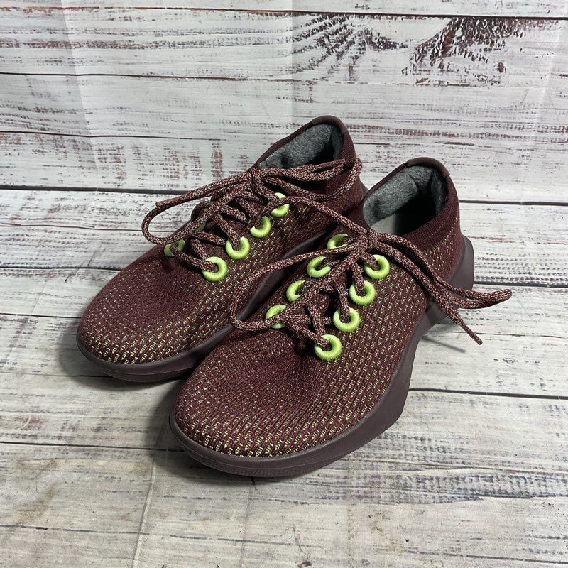 Allbirds Tree Dasher Burgundy Mesh Athletic Running Shoe Women's 7 US