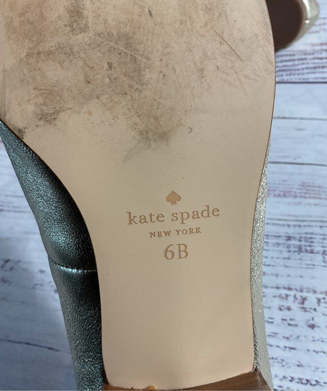 Women's Kate Spade New York Sarah Metallic Leather Loafers Gold Size 6B
