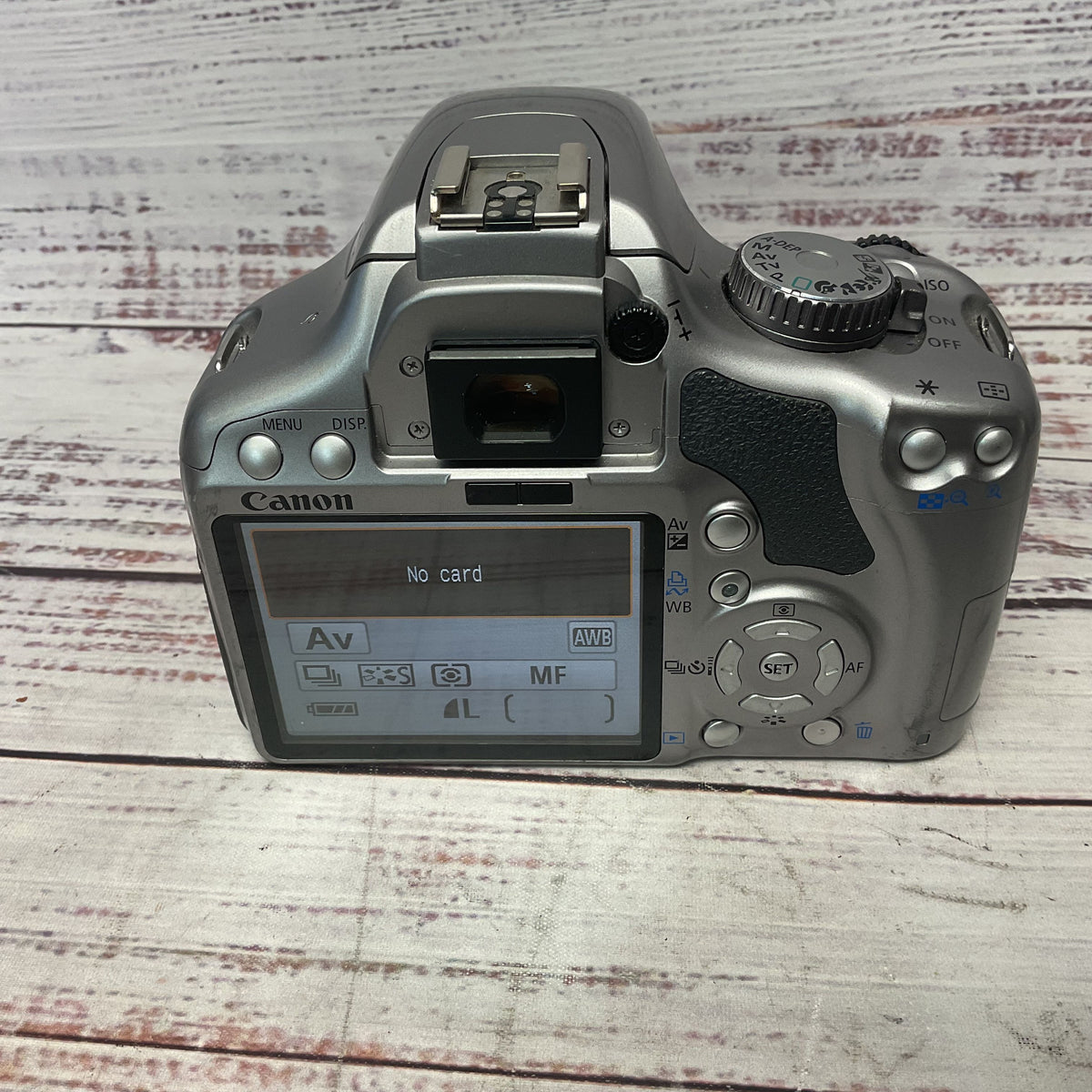 Canon EOS Rebel XSi 12.2mpl Silver Digital SLR Camera Turns On
