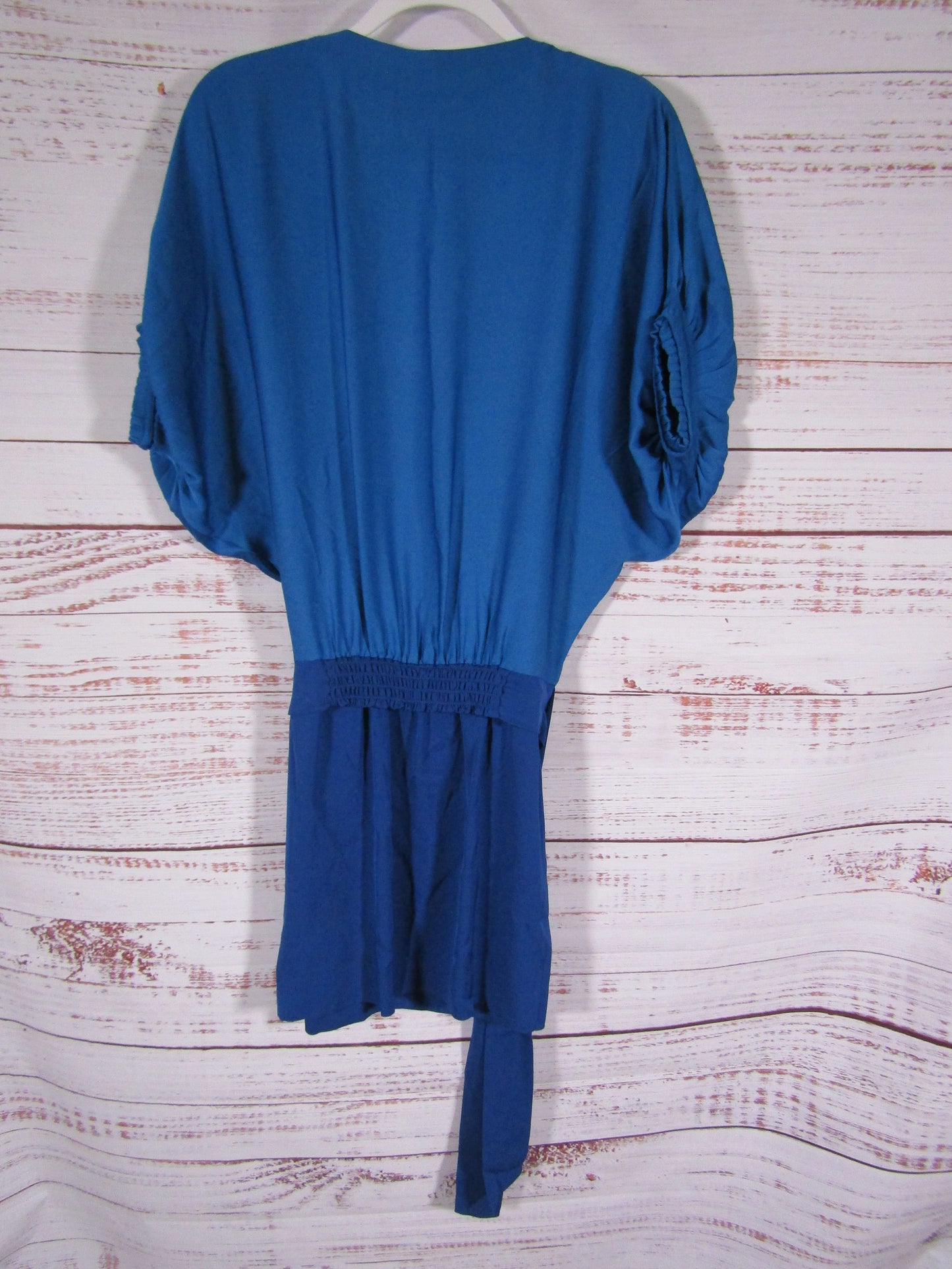 Diane von Furstenberg Edna Women's Two-Tone Blue Silk Blend Dress Size 0