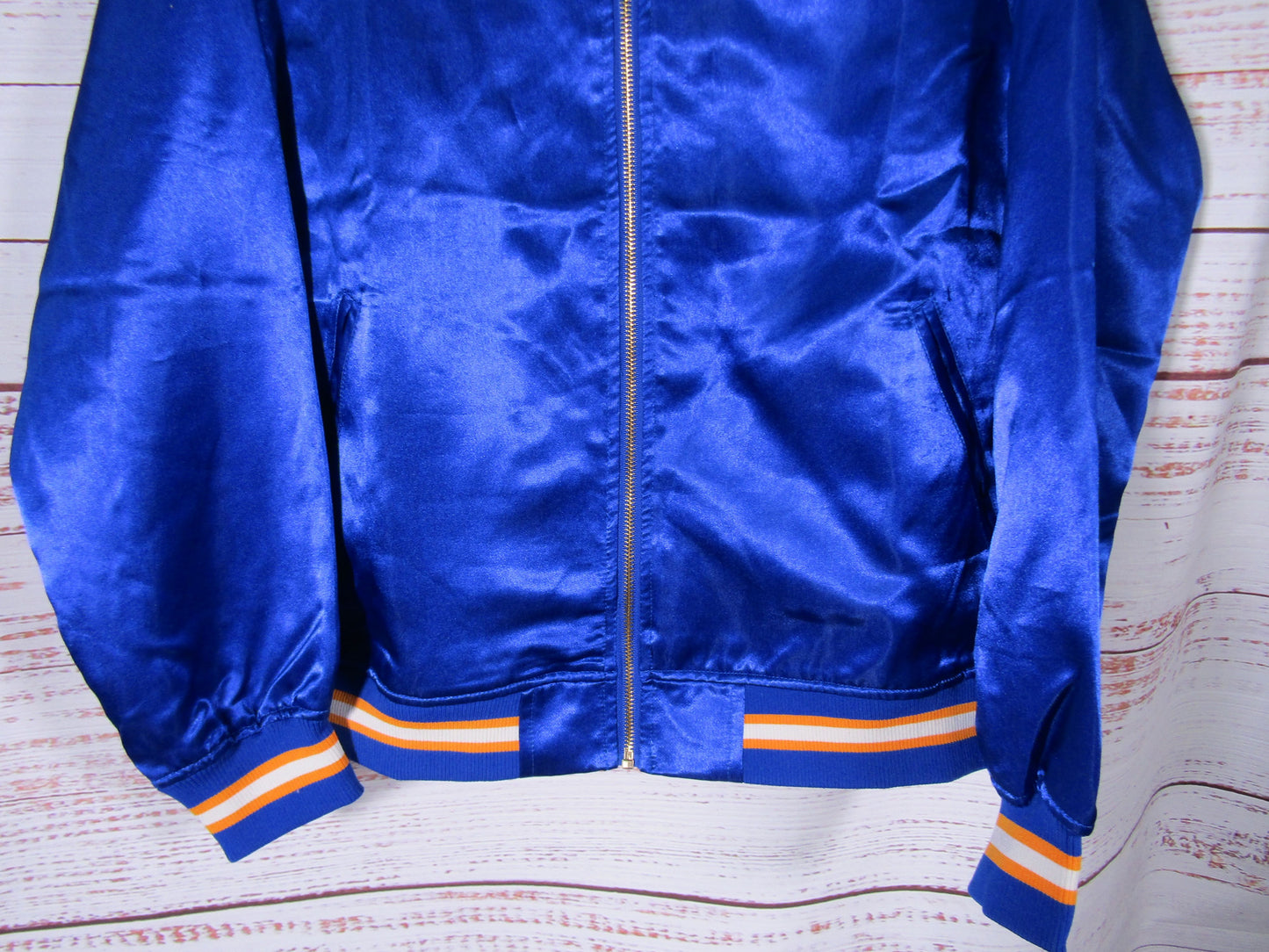 Disney Sunset Multi-Color Satin Bomber Jacket Size M