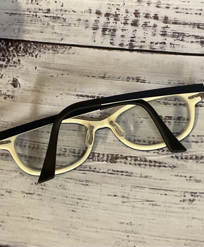 Frank Custom FP6811F Black & White Eyeglasses Frames - Size 140