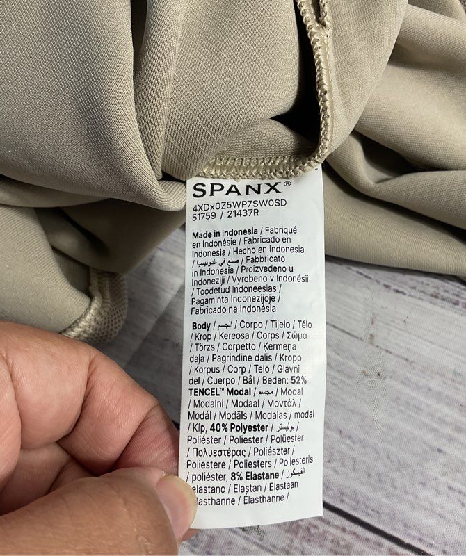 NEW SPANX AirEssentials Pique Polo Sleeveless Tank Midi Dress Ashwood Size M #2