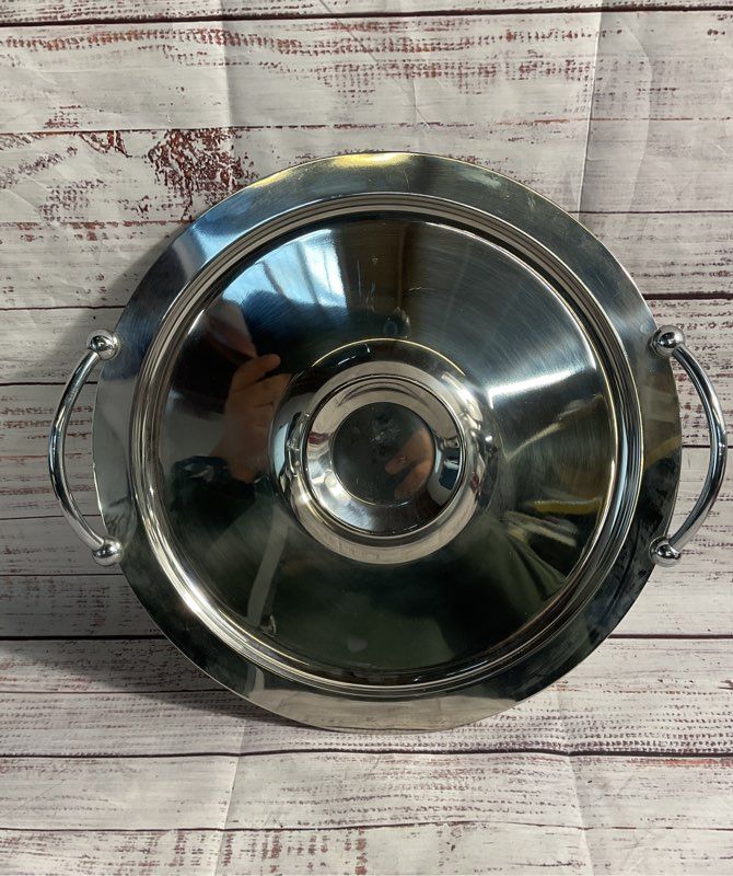 Towle Tray Lauffer Collection Italy Stainless 18/10 Chip And Dip 13.75"