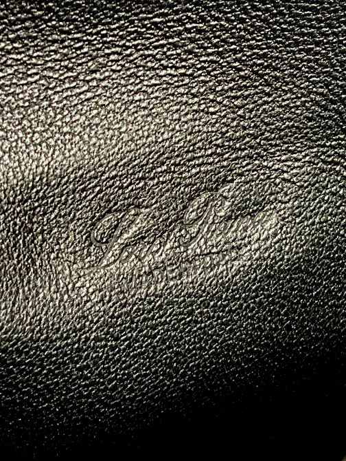 Loro Piana Leather Extra Pocket 19 Top Handle Bag Black Antique Silver