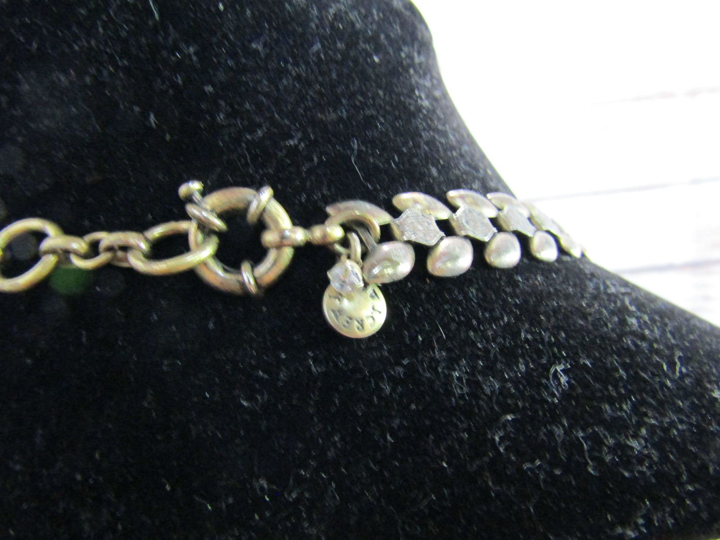 J. Crew Multi-Color Rhinestone Resin Pendant Statement Necklace