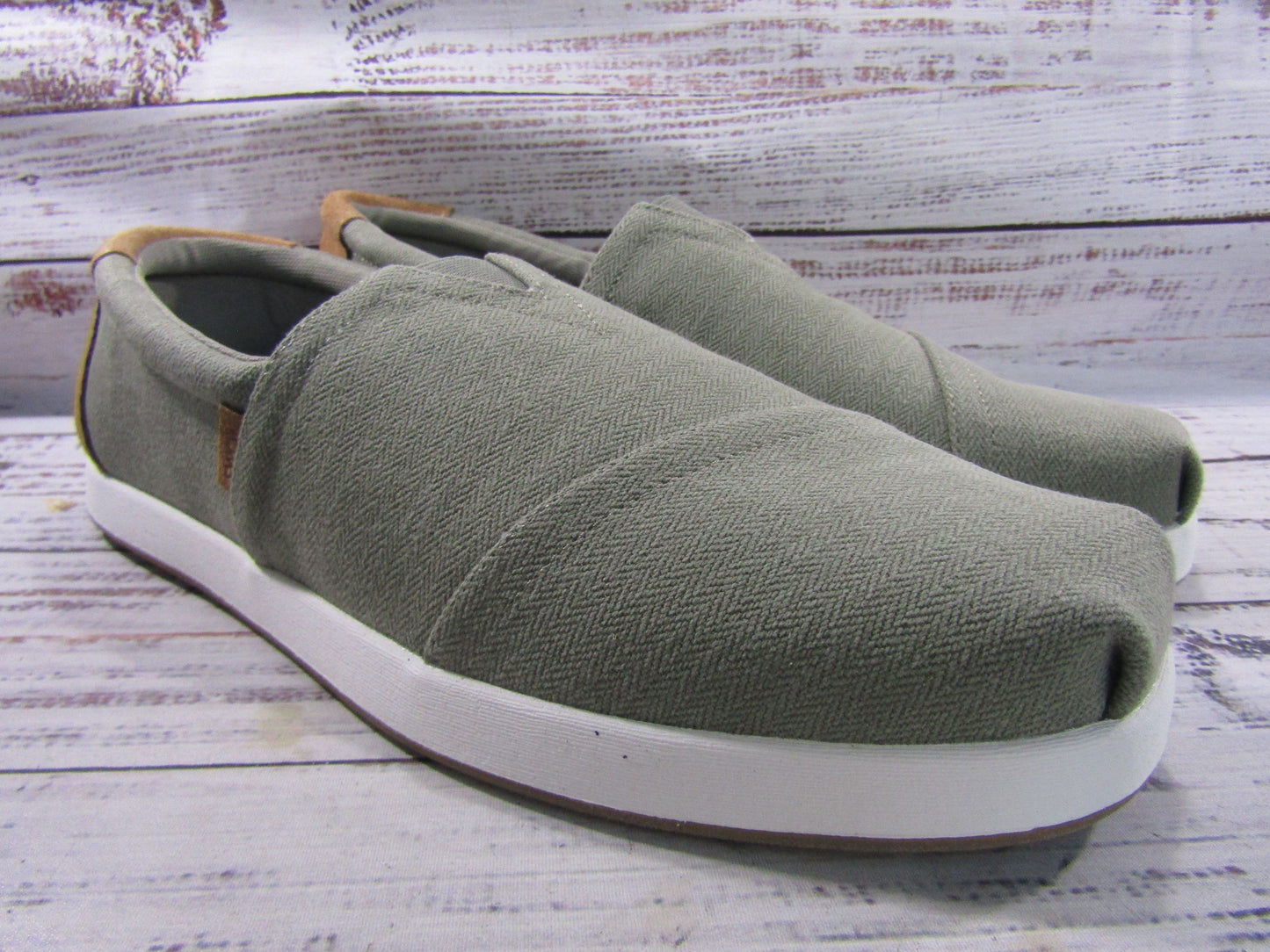 Toms Alp Fwd Men's Green Slip-On Shoes Size 10.5