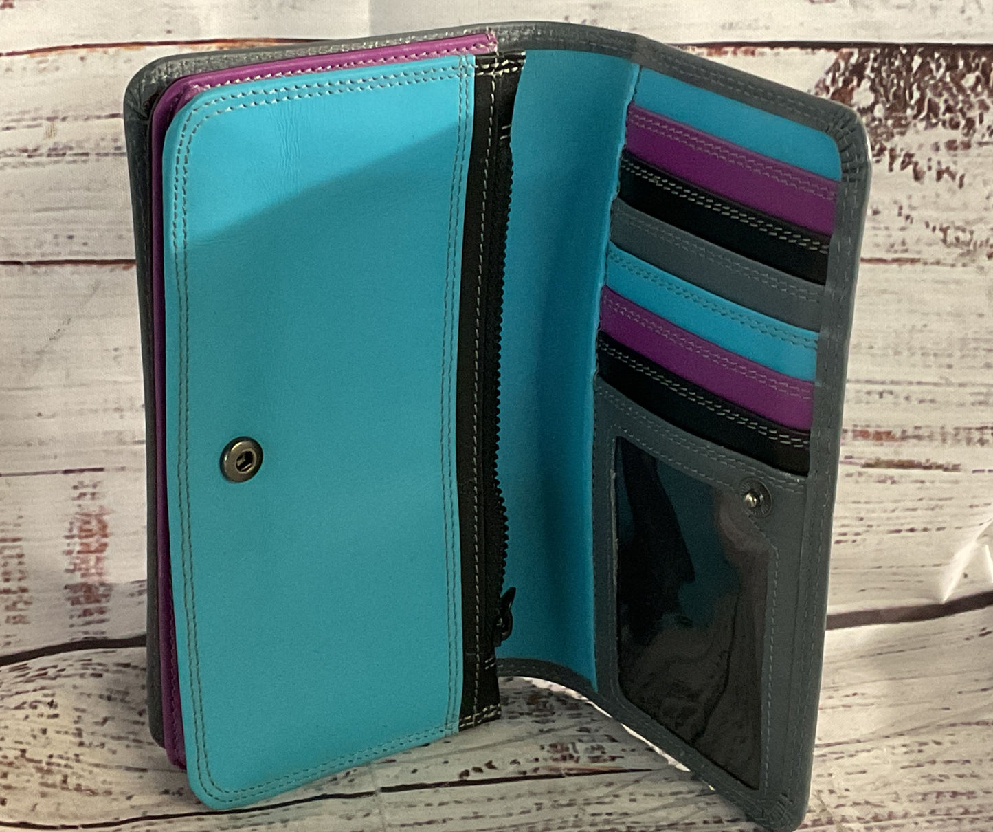 For Jacobs By Marc Jacobs Vegan Leather Wallet Gray