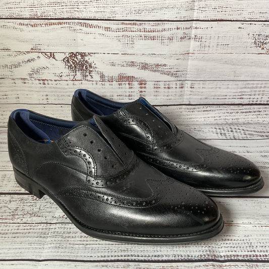 NWD TED BAKER Men's Black Derby Dress Shoes- SZ 10 (MISSING SHOES LACES)