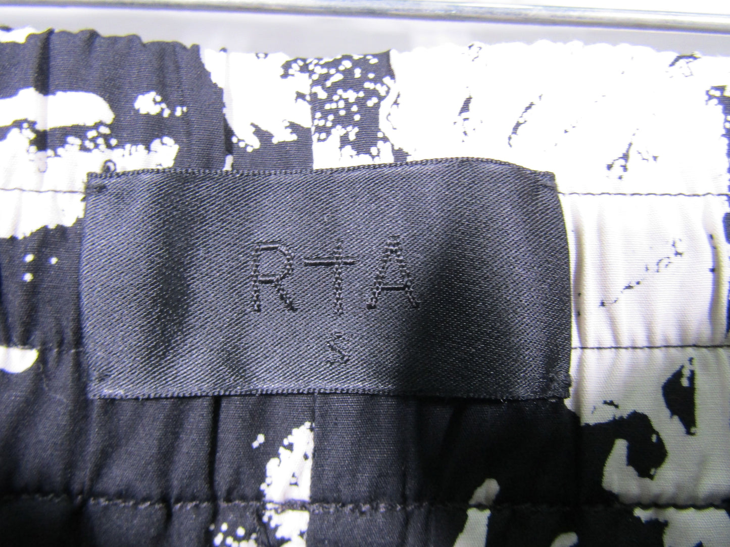 RTA Women's Black Palm Tree Print Pants Size S