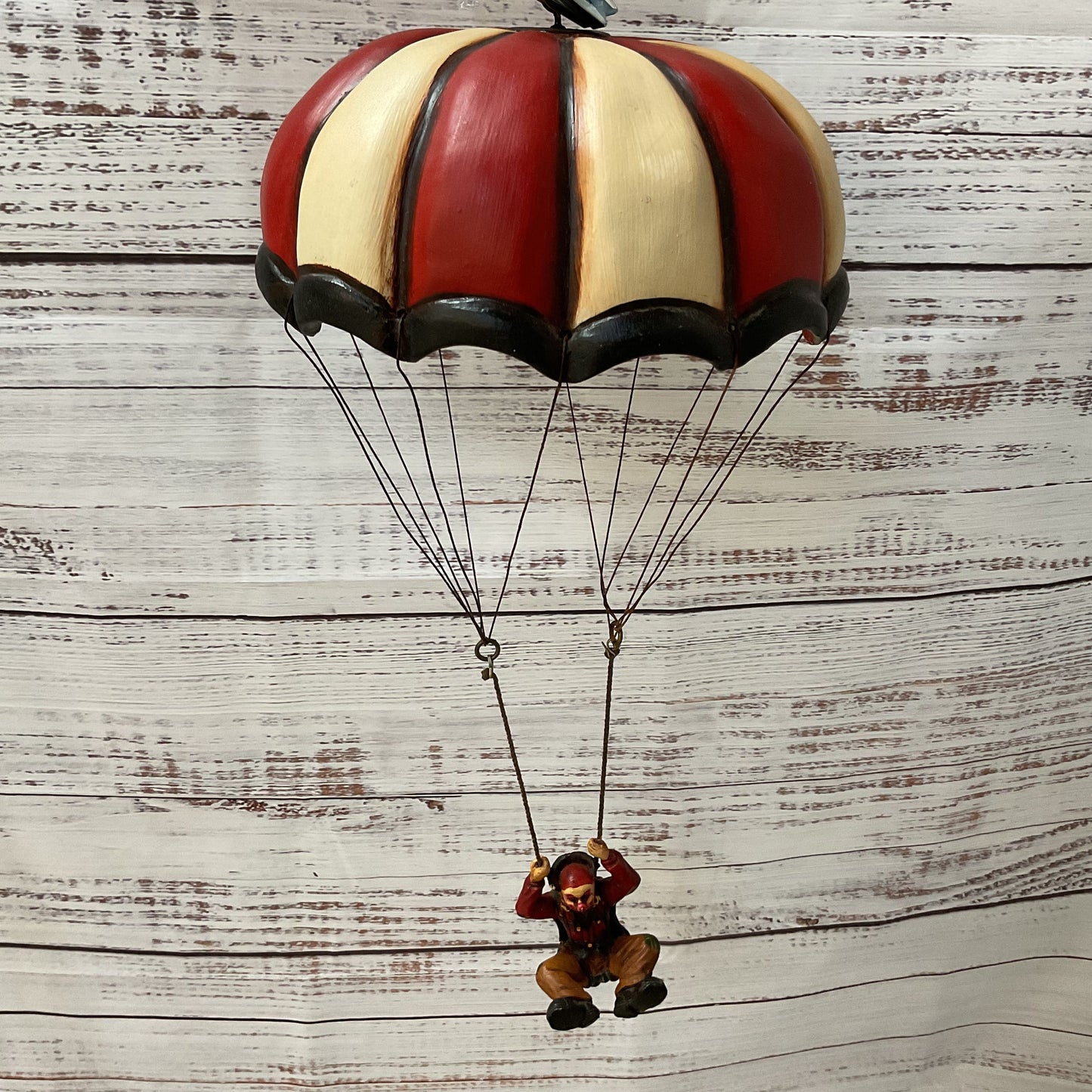 VTG. ALLAN AGOHAB Hand Painted Parachute Hanging Clown - 12"
