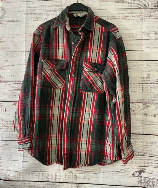 Men's Carhartt Red & Green Flannel Shirt Size L?