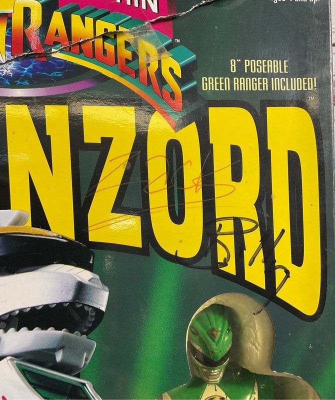Dragonzord 2270 Mighty Morphin Power Rangers Green 1993 Signed Box Vintage
