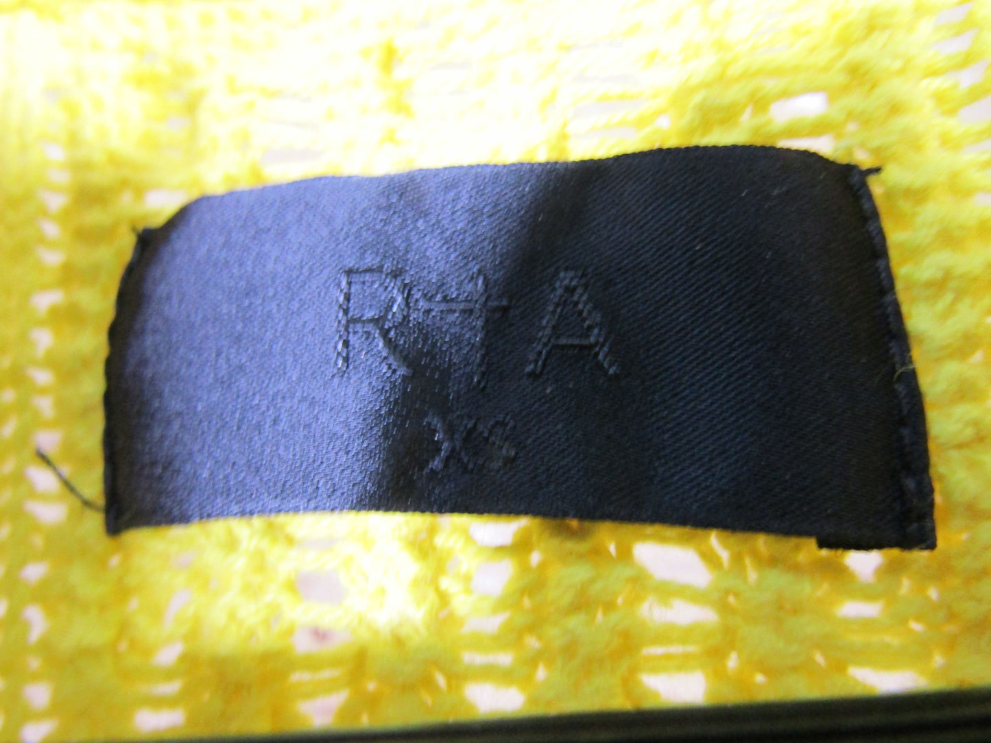 RTA Hunter Women's Yellow Knit Cotton Cardigan Sweater Size XS