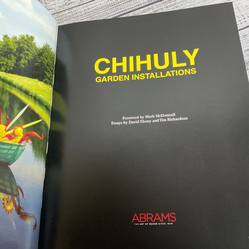CHIHULY Garden Installations by Dale Chihuly HC Glass Art Designs