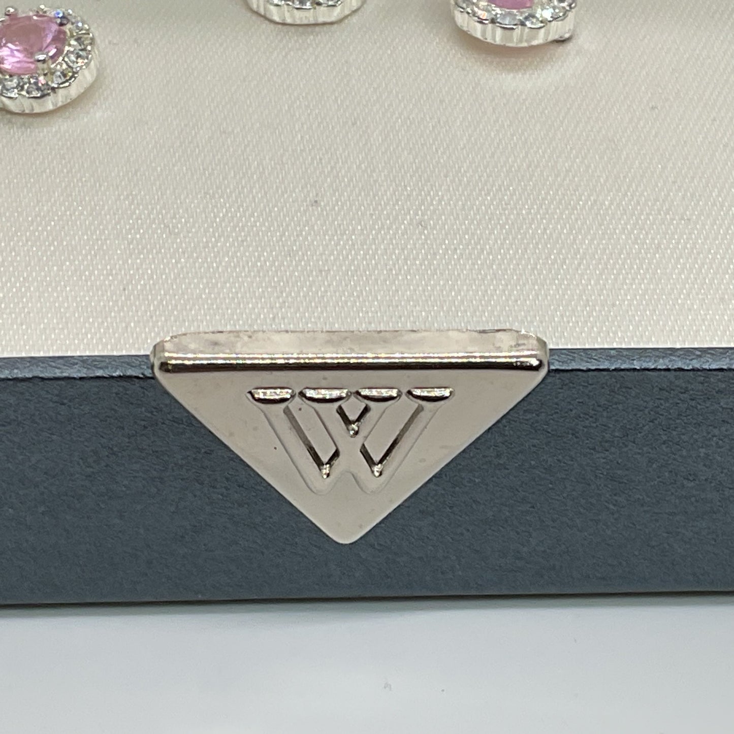 WORTHINGTON Silver Tone & Rhinestone Necklace & Earrings Set