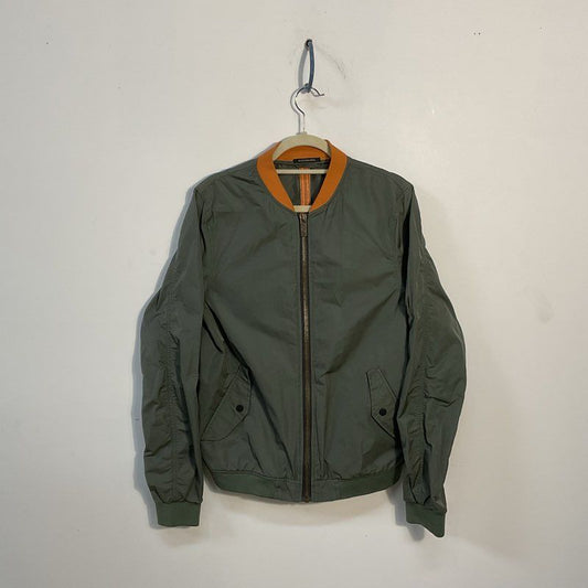 Scotch & Soda Green Lightweight Summer Bomber Jacket - Size M