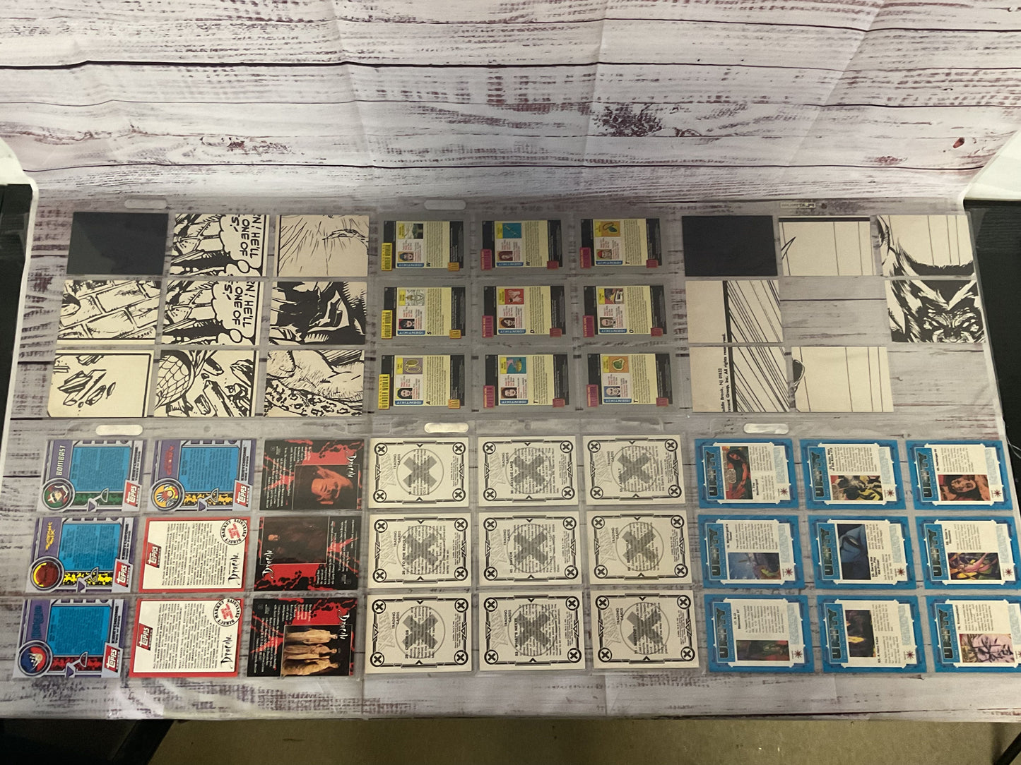 Lot Of Miscellaneous Comic Trading Cards X-Men DC Marvel Topps