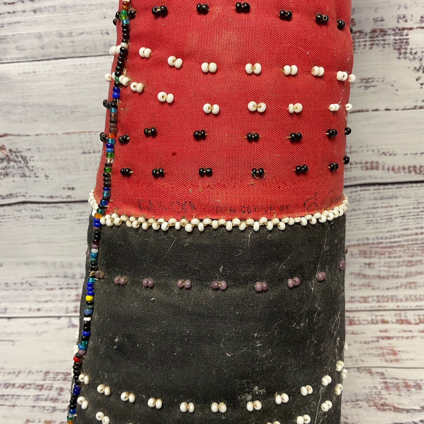 Vintage Ndebele Hand Made South African Beaded 19" Doll