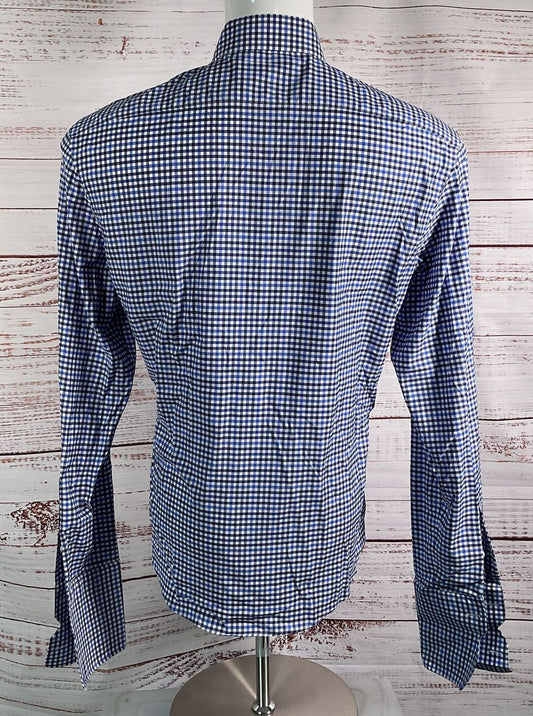 Liberty Shirt Co Gingham Print Long Sleeve Shirt Blue Multicolor
