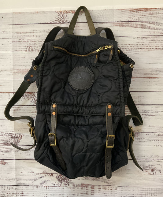 Yuketen Nylon Quilt Canoe Back Pack Black